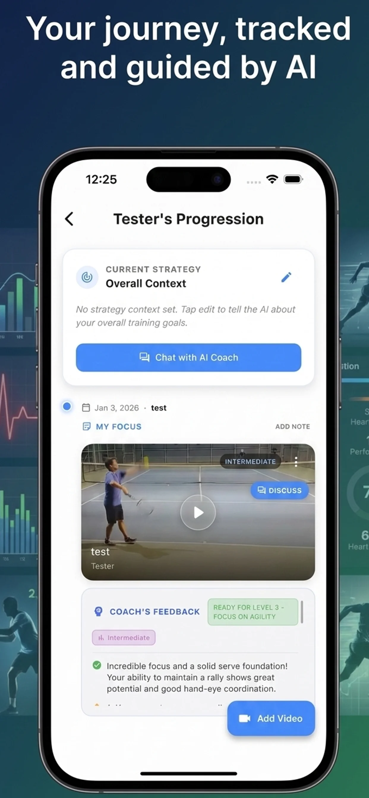 Side-by-side video comparison of user athletic form with professional athlete technique